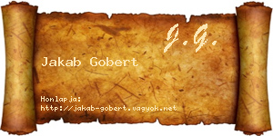 Jakab Gobert névjegykártya